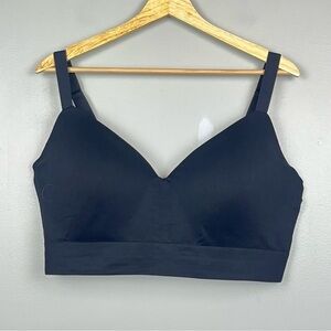 Shapermint Essentials black double layer wire free bra, size 3XL.